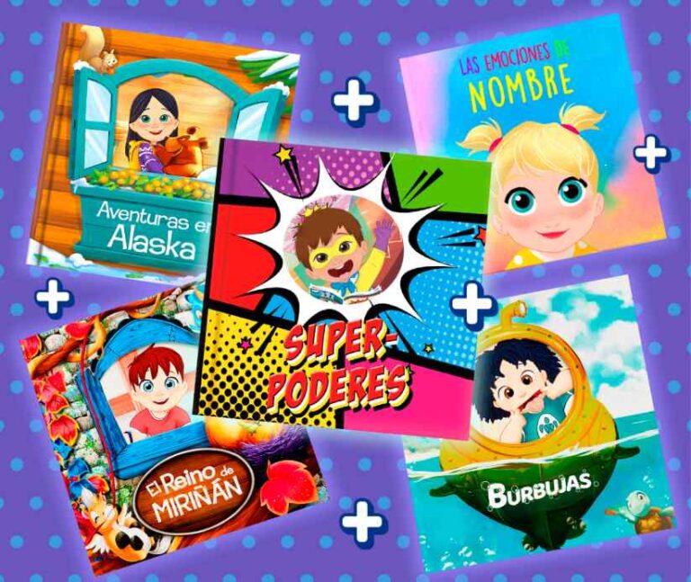 Colección de cuentos de autoestima para niños, personalizados